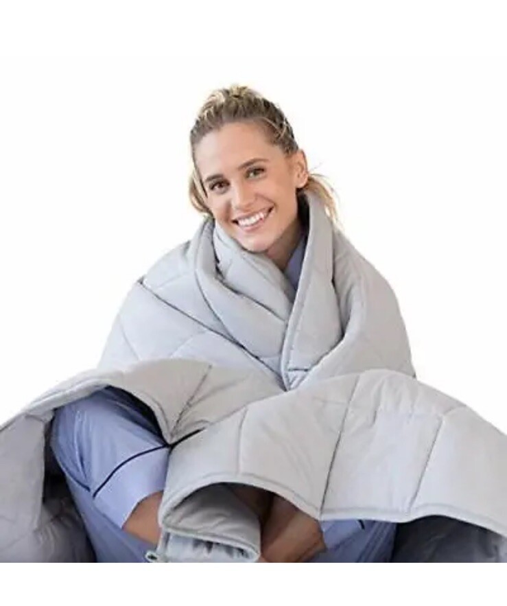 Weighted Blanket Luna Adult - Individual Use - 15 Lbs - 60x80 - Queen Size Bed --image