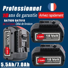 Batterie 7ah 5ah pour Bosch 18V professionnel GBA GSR GSB BAT618 BAT609/chargeur