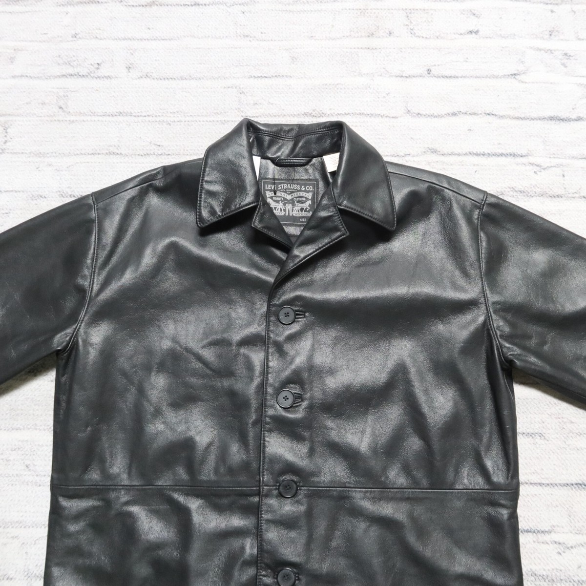 LEVI'S PREMIUM TIPEⅡ LEATHER JACKET M PREMIUM BLACK TYPEⅡ TRUCKER LEATHER JACKET – リーバイス®公式