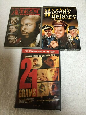 A-TEAM SEASON1, HOGANS HEROS FINAL SEASON 21 GRAMS THREE DVD'S, 