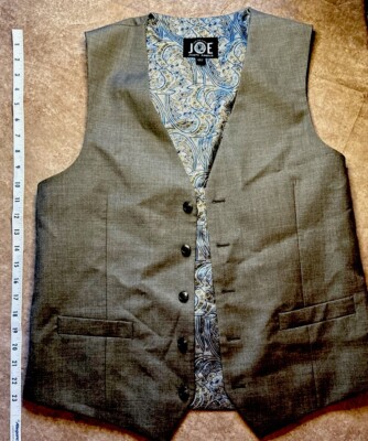 Just One Earth Joseph Abbound Wool 5 Button Vest | eBay