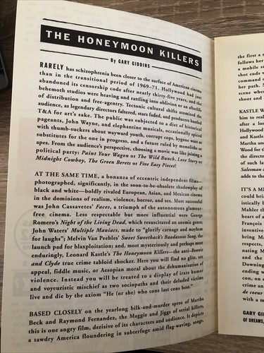 The Honeymoon Killers DVD 1969 - Region 1 - Criterion Collection -Shirley Stoler - Picture 7 of 8