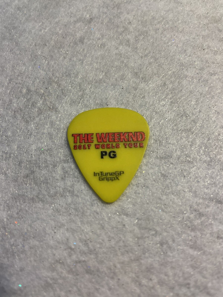 The Weekend “Starboy” tour issue guitar pick picks - No Lot
