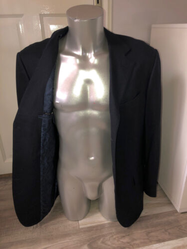 Lujosa Chaqueta Cachemira Azul Marino Gianfranco Ferre Talla XL(54) - Imagen 3 de 6