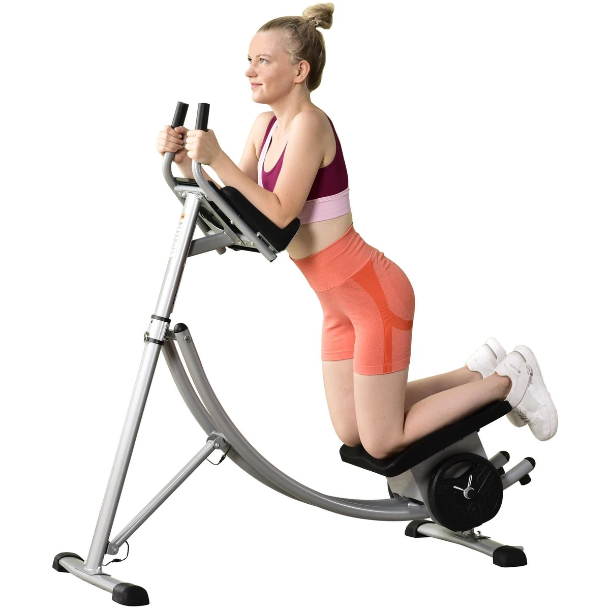 Fitness Abdominal Ab Roller Slider Machine Workout Home Gym Weight Loss Training