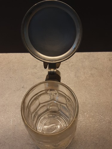 Wunderschöner Glasbierkrug Burschenschaft Uni Hohenheim von 1883/1884 - Bild 8 von 8