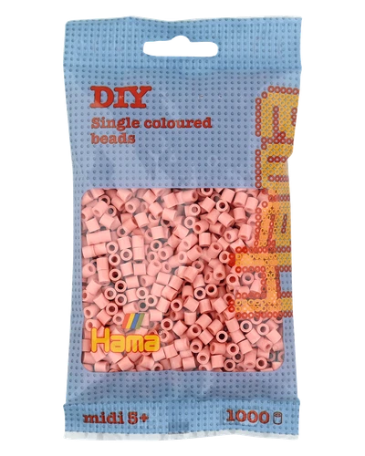 1000 Midi Bügelperlen - Hautfarbe 207-26 Ø 5 mm Hama Perlen Steckperlen Beads 