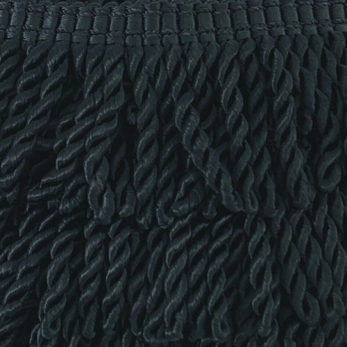 Black 3" Bullion Fringe Trim Decorative Gimp Twisted Rope CONSO NOS 5 Yards + 7" - Picture 4 of 12