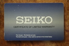 NOS SEIKO REGISTRATION CARD 4 WATCH MANUAL BOOK GUIDE BOOKLET QUARTZ AUTO CHRONO