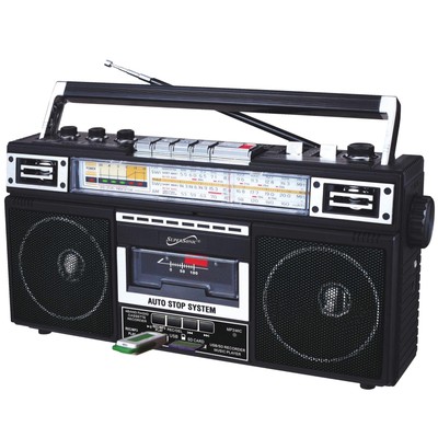 SC-3201BT 4 Band Radio & Cassette Player Boombox Bluetooth Speaker AM/FM/SW R...