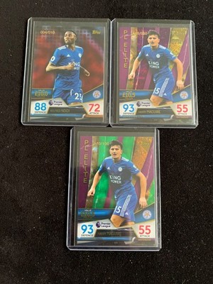 3 Leicester Match Attax Ultimate Parallel Karten laut Foto und Beschreibung