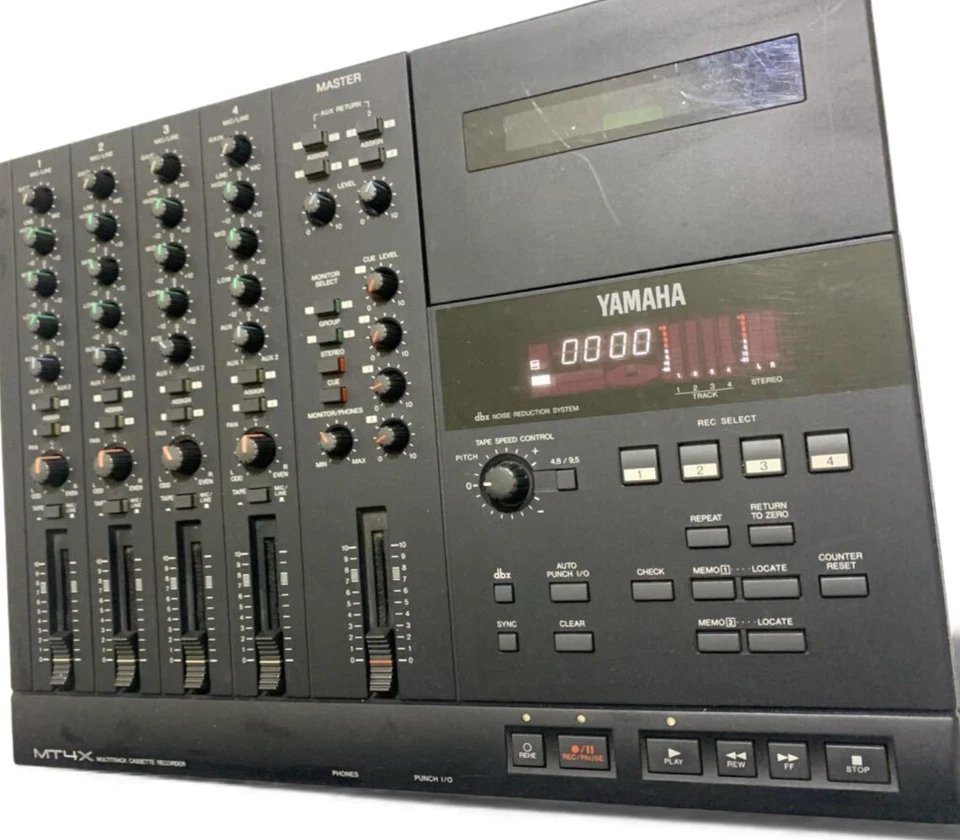Yamaha MT4X Multitrack Cassette Tape Recorder schwarz analog Klassiker mit Softcase