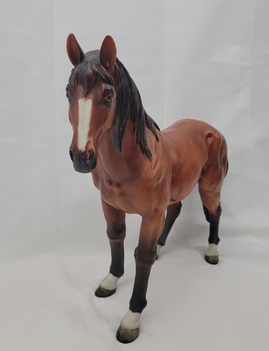 Horse Model Figure Brown 18"x 23" Resin Decor Display Country Southwest