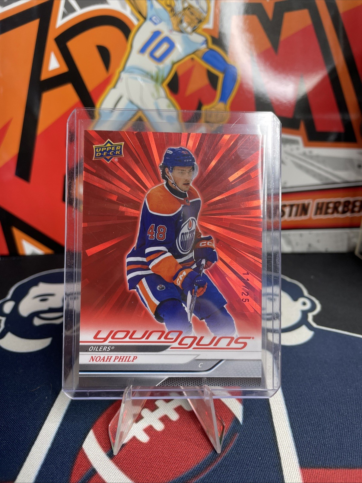 2024-25 Upper Deck Series 2 - Young Guns Noah Philp #495 Outburst Red /25 (RC)