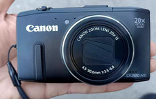 Canon Powershot SX280 HS Digital Camera 12.1MP 20x Optical Zoom Black Wi-Fi GPS