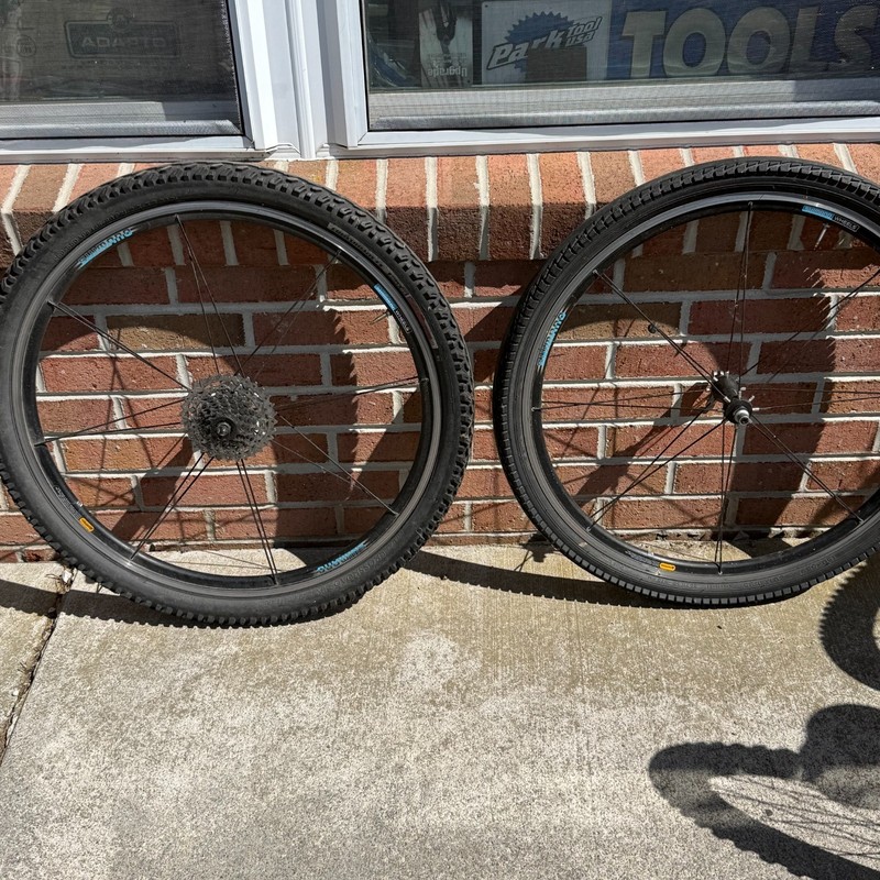 Shimano WH-R540 Bike Wheelset atb 130/100mm QR 8-10s Rim Brake TIRES INCLUDED