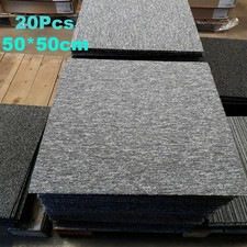 20 x Carpet Tiles 5m2 Box Heavy Commercial Retail Office Premium Flooring GREY