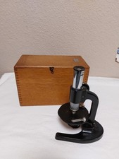 Mikroskop DDR R. Böhme & co. Leipzig mit original Holzschatulle