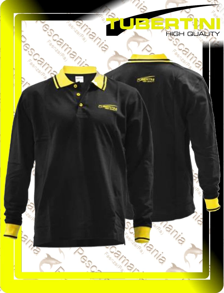 Polo Tubertini TBT Noir Manches longues TG 4XL - Photo 1/1