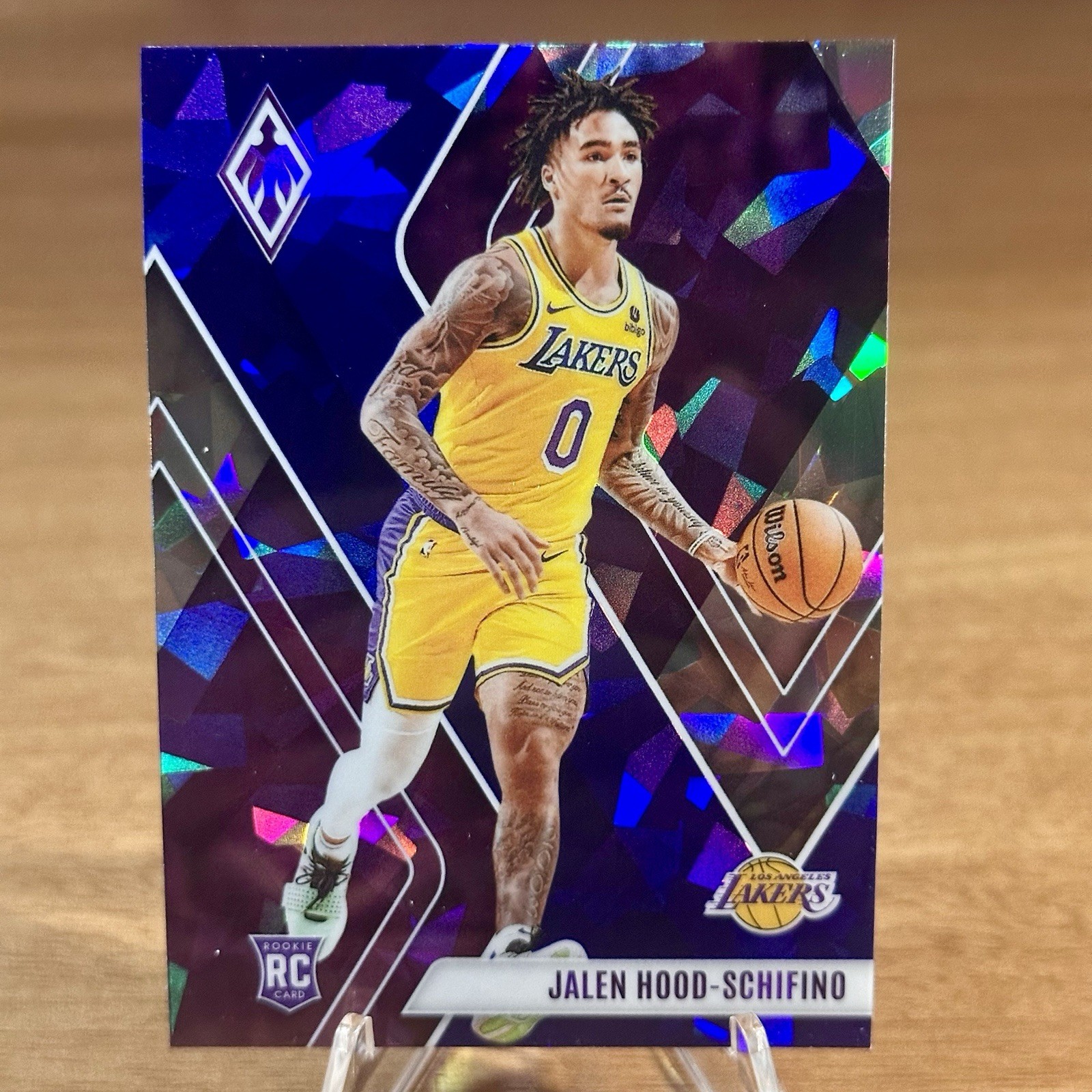 2023-24 Panini Phoenix Jalen Hood-Schifino #260 Blue Ice Lakers Rookie Card NBA