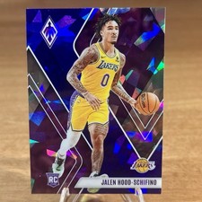 2023-24 Panini Phoenix Jalen Hood-Schifino #260 Blue Ice Lakers Rookie Card NBA. rookie card picture