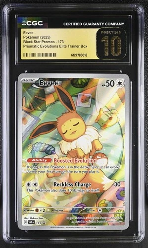 Pokemon Eevee 173 Black Star Promo Prismatic Evolutions - CGC 10 PRISTINE