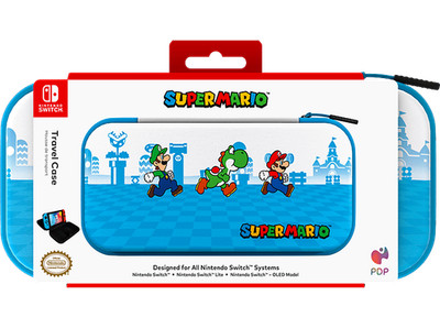 PDP LLC Travel Case: Mario Escape Gaming-Zubehör, Mehrfarbig