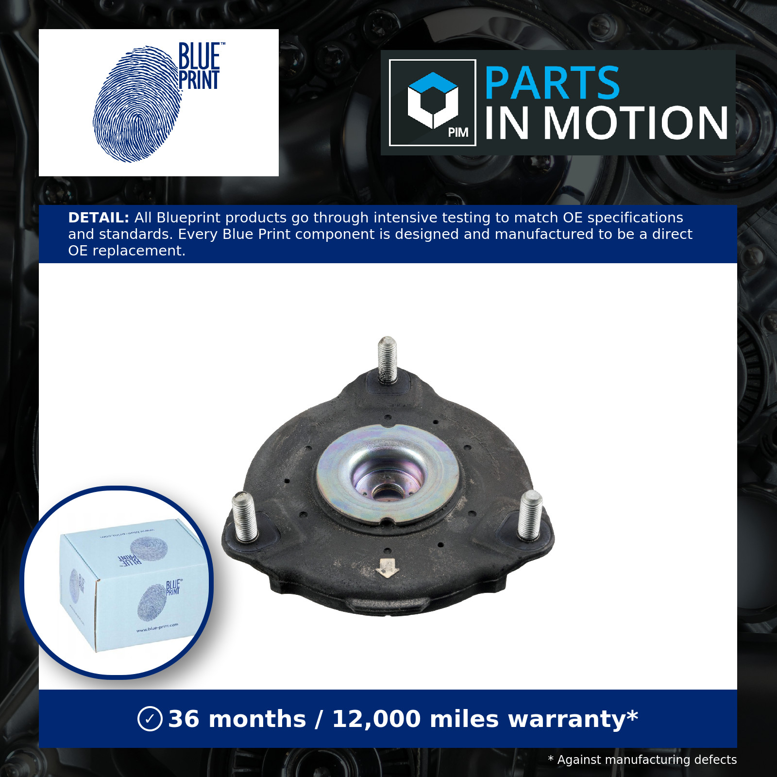 Strut Mounting Fits Hyundai OE 54610-S1000 Blue Print ADBP800323 - Image 6