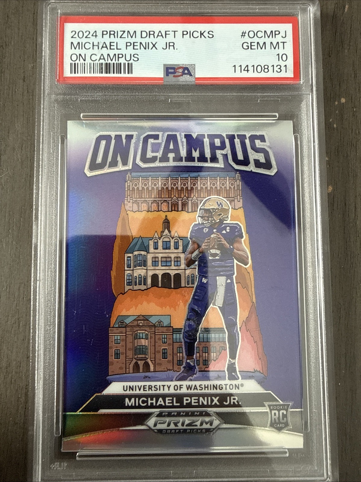 Michael Penix Panini Prizm Draft Picks on Campus #OCMPJ Base