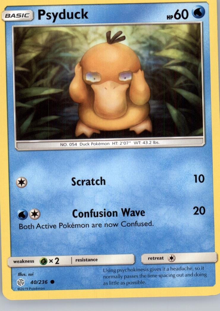 PSYDUCK 40/236 COSMIC ECLIPSE NM