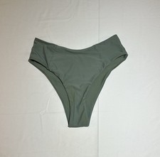 Zaful Womens Size 8 Green High Leg Bikini Bottom 85 Polyester 15 Spandex