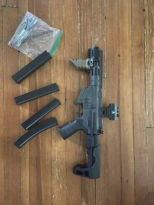 Upgraded King arms pdw airsoft rifle