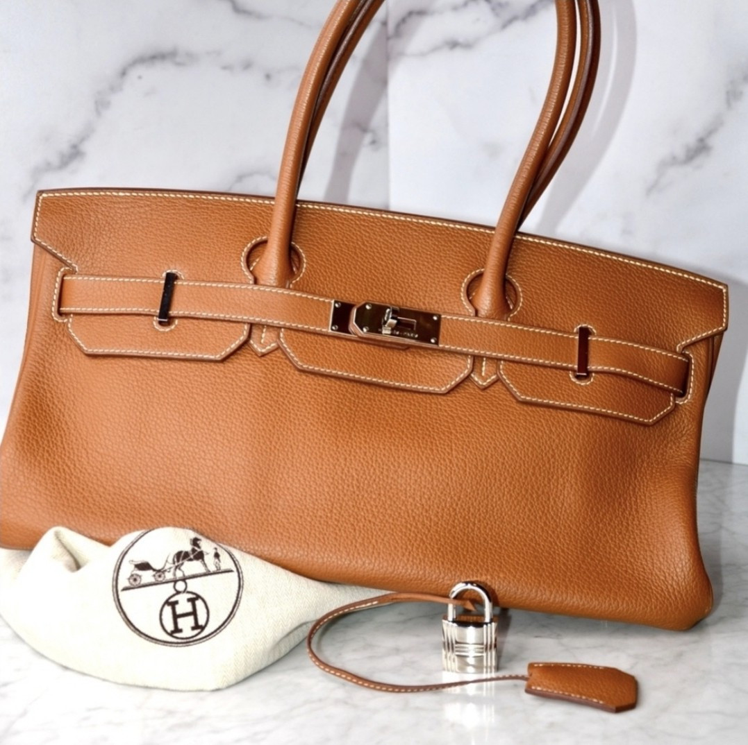 Hermès Shoulder JPG Birkin 42 Taurillon Clemence Gold | eBay Hermès Shoulder JPG Birkin 42 Taurillon Clemence Gold | eBay