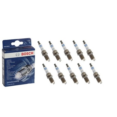10x BOSCH Zündkerze Zündkerzen 0 242 240 628  FR6DPP332