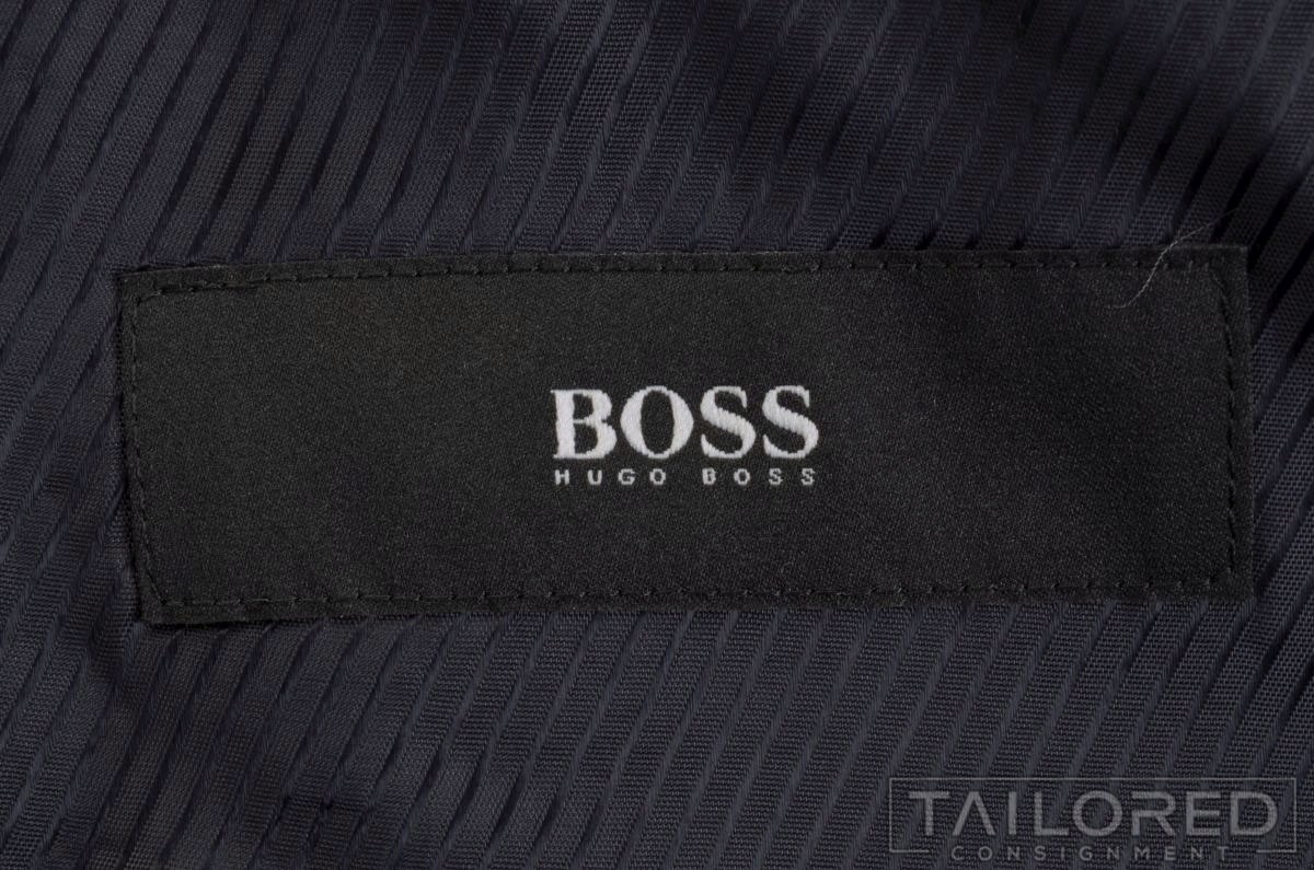 HUGO BOSS Solid Blue 100% Wool Mens Blazer Sport Coat Jacket - 38 S thumbnail 7