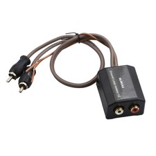 2-Channel RCA Ground Loop Isolator for Audio Signals Eliminate Amplifier Noise