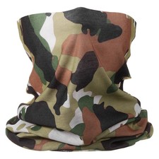 Summer Cooling Neck Gaiter Sun Protection Face Mask, Brown-yellow