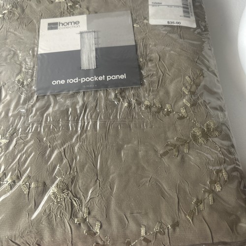 JC Penney 6 Utopia Rod Pocket Panel Curtains 49” X 84” +3 Waterfall Valances NEW - Picture 13 of 20