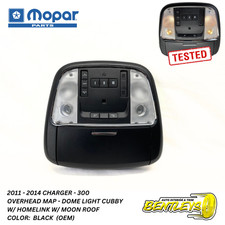 2011 - 2014 Dodge Charger Chrysler 300 Overhead Console Cubby Map Dome Black