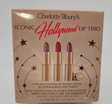 Charlotte Tilbury's Iconic Hollywood Lipstick Trio Set - LIMITED EDITION NEW NIB