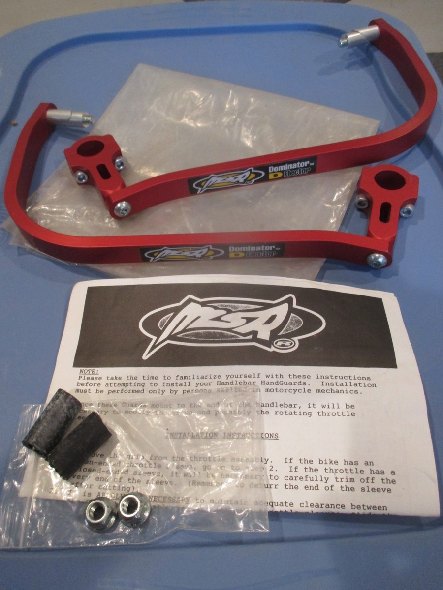 MSR Dominator Dflector Red Aluminum Hand Guards Handguards Fits: 7