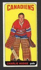 1964-65 Topps CHARLIE HODGE Montreal Canadiens Tallboys #17 EX Condition
