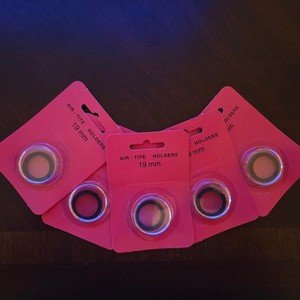 Genuine Air Tite Black Ring Type Coin Holders