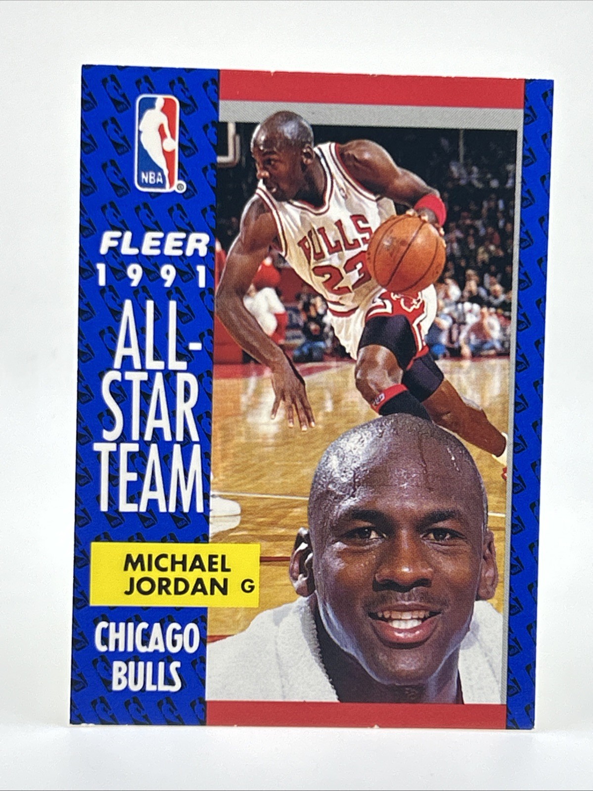 Michael Jordan 1991 Fleer Basketball #211 All-Star Team - Chicago Bulls Goat