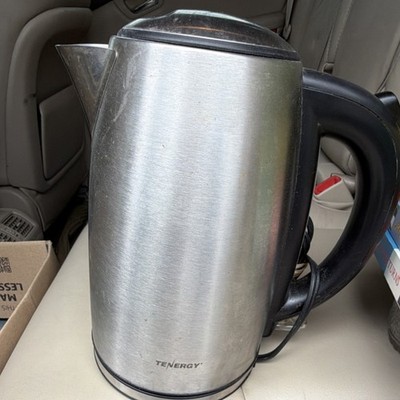 Tenergy 1.7L Stainless Steel Cordless Electric Kettle 1500W Auto Shut-Off