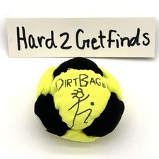 DirtBag Footbag Hacky Sack Black Yellow Authe...
