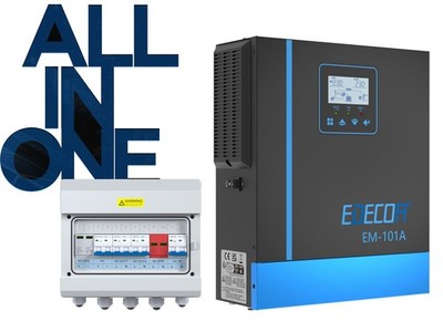 EDECOA 1000W 12V Hybrid Wechselrichter MPPT 40A 20-150V+ Hybrid Combiner Box