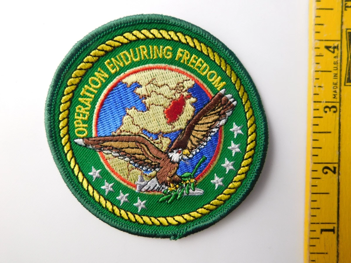 OPERATION ENDURING FREEDOM PATCH MILITARY RESOURCES WAR ON TERROR EAGLE