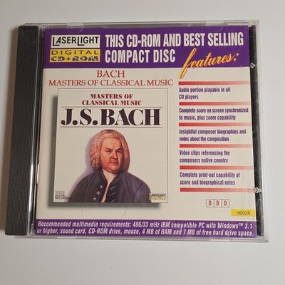 Masters Of Classical Music: J.S. Bach Audio CD + ROM Johann Sebastian Bach
