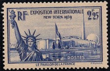 France 1939 Yv. 426 New * MH 100% 2 f.25, New Yor, Exhibition